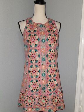 Anthropologie Striped Pink & Cream Cotton Top